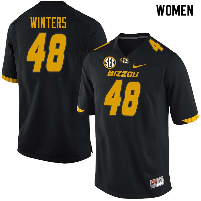 Women #48 Roderick Winters Missouri Tigers College Football Jerseys Sale-Black